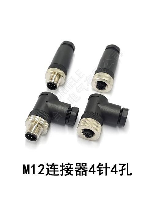 M12 连接器4针4孔